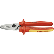 KNIPEX Makaze za kablove sa dvostrukom oštricom izolovane VDE hromirane 200 mm 95 16 200 crveno-žute