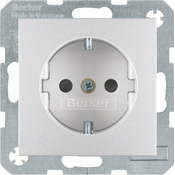 Berker Berker Schuko vtičnica, aluminij mat 47231404, (20859685)