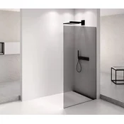 POLYSAN ARCHITEX Črna Mat Tuš Zavesa 1162mm, Moderno Dimljeno Steklo