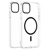 Transparent Color Ring MagSafe maska za iPhone 12 Pro Max – Crna