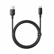 Baseus Silky USB/USB-C kabel za hitro polnjenje 1m 100W črn