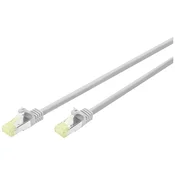 DIGITUS Digitus DK-1644-A-050CL RJ45 omrežni kabel CAT6a S/FTP 5 m siva ognjevaren, brez halogena, prilagodljiv, zaščita iz folije, pletena zaščita, zaščiten,, (20416797)