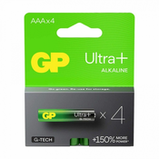 ULTRA+ ALKALNE BATERIJE LR3 AAA 1,5 V 4 KOM - GP24AUP-U4