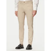 BOSS Hlače iz tkanine P-Kaiton1 50553841 Bež Slim Fit