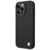 Bmw BMW OVITEK ZA IPHONE 14 PRO 6.1 SILIKONSKI MAGNETNI S KOVINSKIM LOGO
