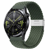BStrap Elastic Nylon 2 pašček za Garmin Venu 2, olive green