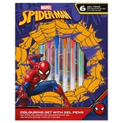Set školskog pribora Spider-Man - bilježnica i gel kemijske