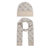 Set šal + kapa Guess GFBOX WP6401 Kremna
