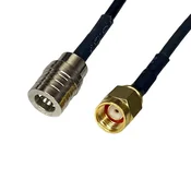 Pigtail QMA vtič/SMA-RP vtič RG174 20 cm