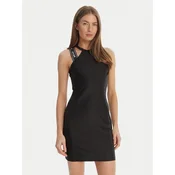 Just Cavalli Vsakodnevna obleka 80PAO936 J0108 Črna Slim Fit