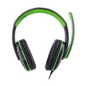 Slušalke GAMING ESPERANZA CROW z mikrofonom, črno-zelene