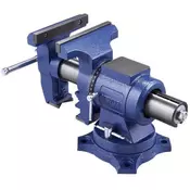 VEVOR Vijak za klop 165 mm širina čeljusti 125 mm največje odpiranje čeljusti 435x175x250 mm za obdelavo kovin