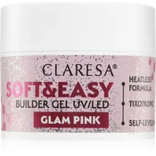 Eprim Claresa Soft&Easy glam roza gel za podlago 12 g