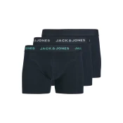 JACK & JONES Boksarice JACCONOR temno modra/žad/bela