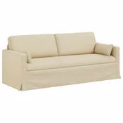 Vidaxl Kavč krema 198 x 78 x 80 cm blago
