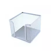 Kutija za papir žicana 10,5 x 10,5 x 7cm siva