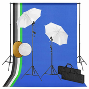 Vidaxl Studio set s lampama, suncobranima, pozadinama i reflektorima