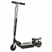 HOMCOM zložljivi električni skuter z zavoro in stojalom 75 x 37 x 98 cm črna