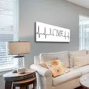 Wallity Dekorativna slika na platnu, 30x90cm, Šarena
