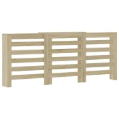 Vidaxl Pokrov za radiator sonoma hrast 205x21,5x83,5 cm inženirski les