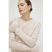 Vuneni pulover Ivy Oak za žene, boja: ružičasta