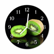 tulup.si Steklena okrogla ura Kiwi fi 30 cm
