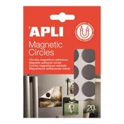 Ljepljivi krugovi, magnetski, 20 kom/pak., obostrani, APLI 20637