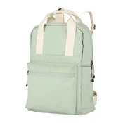 Travelite Basics Canvas Backpack Light green