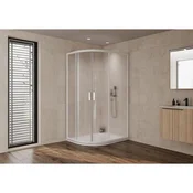 KOLPA SAN polkrožna tuš kabina Venus R 120X90-UNI WH/2 R550, bela, 660520