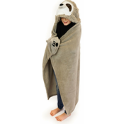 Cozy Noxxiez BL809 Sloth - topla deka s kapuljačom s džepovima za životinje i šape