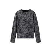 MANGO KIDS Majica GREYSET siva/črna
