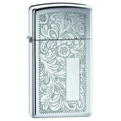 Zippo upaljac 1652 Slim Venetian, polirani krom