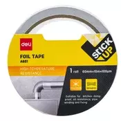 Ljepljiva traka DELI 60 mm x 10 m aluminijska DEA651