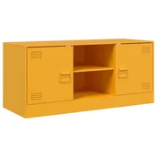 Vidaxl TV omarica gorčično rumena 99x39x44 cm jeklo