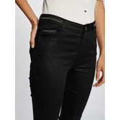 Morgan Hlače iz tkanine 212-PALONA Črna Slim Fit