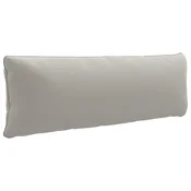 Vidaxl Hrbtna blazina PUTTEN 100% poliester Siva 120 x 40 x 15 cm