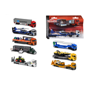 Gradski tegljac City Transporter Majorette metalni s pomicnim elementima 20 cm dužine 8 razlicitih vrsta