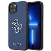 Guess etui Saffiano 4G Metal Logo za iPhone 13 mini - moder
