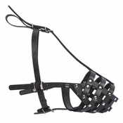 Usnjen pasji nagobčnik Collar, trden – doberman