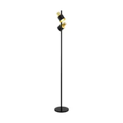 EGLO Podna lampa FIUMARA 2xE27 168,5 cm crna/zlatna 39388
