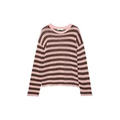 Pull&Bear Pulover čokolada/roza