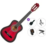 Pasadena PC-10-1/2 Premium SET Red Burst Polovična klasična kitara za otroke