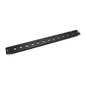 FO front plate for fiber optic panel (for DN-96200-BL-P) 12x LC duplex 1U, black