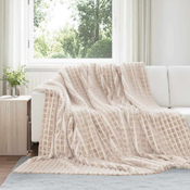 Pokrivaci za bacanje 6 pcs Bež 240 x 220 cm Runo