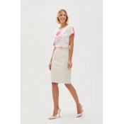 Marisse Womens Skirt L-Sc-4606 L.Beige