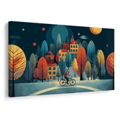 Slika zimska vožnja pod zvezdami - 30x20