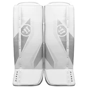 Ščitniki za noge za vratarja Warrior Alpha S30 White/Silver Youth 22 + 0,5 palca