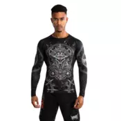 Venum Kompresiona majica Rashguard Gladiator 5.0, Dugi rukav, Crno-srebrna
