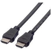 VALUE Value HDMI priključni kabel HDMI-A vtič 3.00 m črna 11.99.5733 #####4K UHD\, zaščiten HDMI kabel, (20421236)
