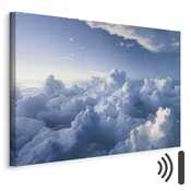Slika - Aerial Landscapes: Rays Lighting Up Fluffy Cloud Formations 90x60